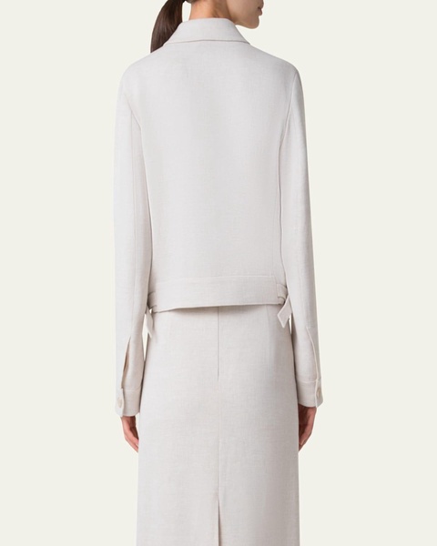 Peer Twisted Linen Double-Face Jacket