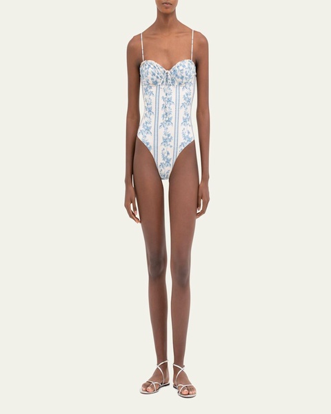 Ebano Bougainvillea One-Piece Swimsuit