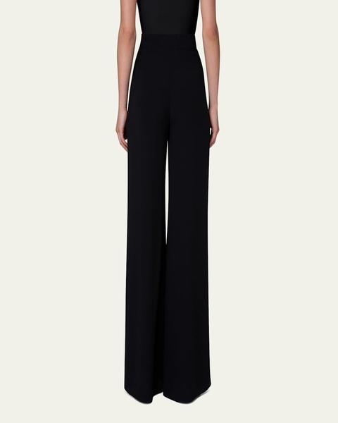 Myriam Pleated Wide-Leg Silk Pants