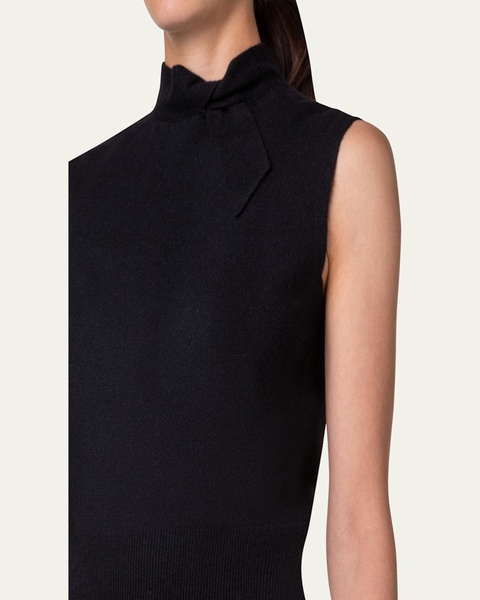 Knotted Cashmere Sleeveless Sweater