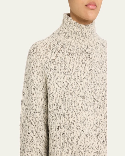 Textured Marl Turtleneck Sweater