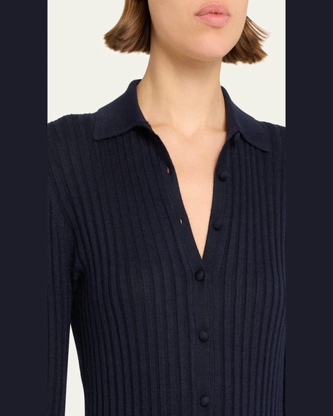 Ardor Cashmere-Blend Ribbed Midi Dress