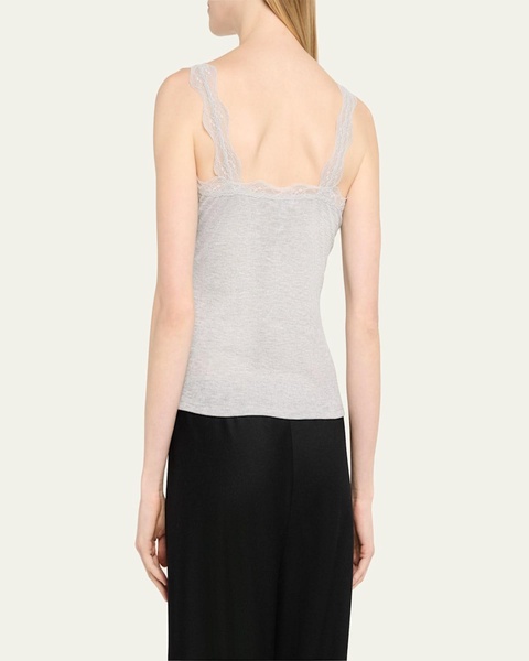 Mariela Lace-Trim Pointelle Tank