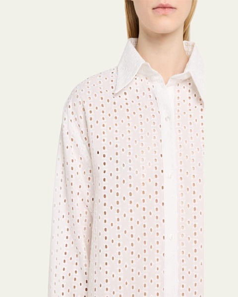 Essen Eyelet-Embroidered Cotton Blouse