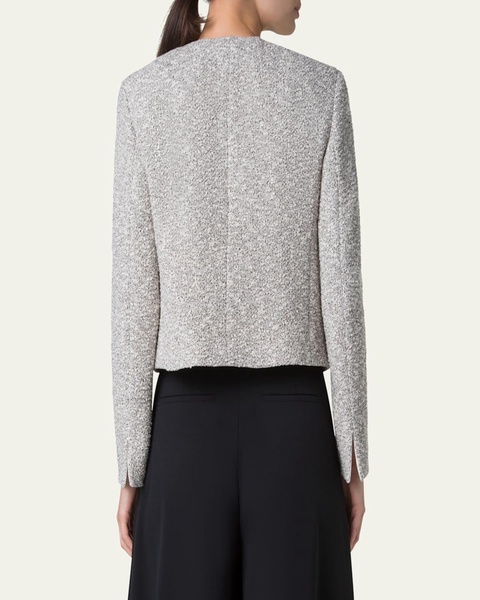Adriana Short Tweed Boucle Jacket