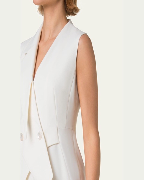Double-Face Wool Midi Sheath Dress
