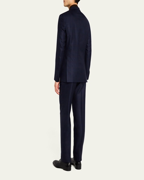 Men's Wool Windowpane Suit
