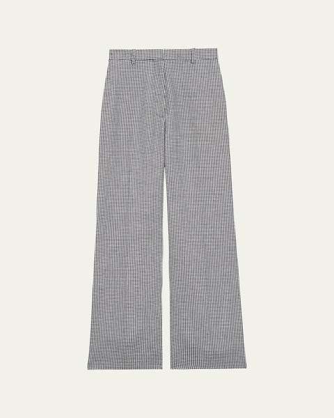 Houndstooth Classic Straight Trousers