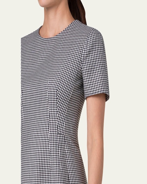 Double-Face Wool Tailored Sheath Dress