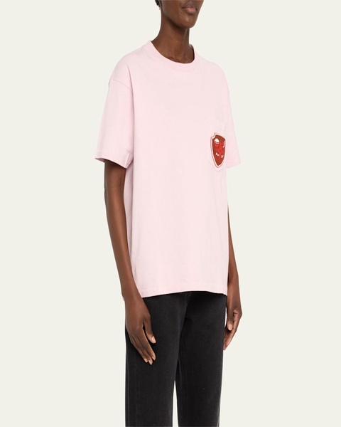 Beaded Crest Pocket Tee