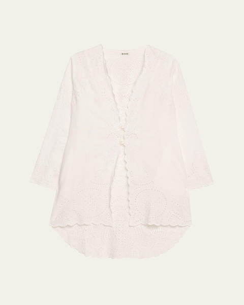 Belvoir Broderie Anglaise Lace Top