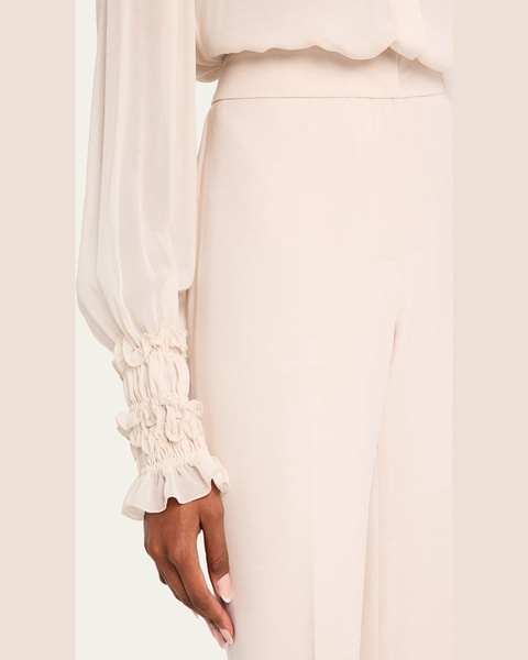 Barrow Straight-Leg Wool-Silk Pants