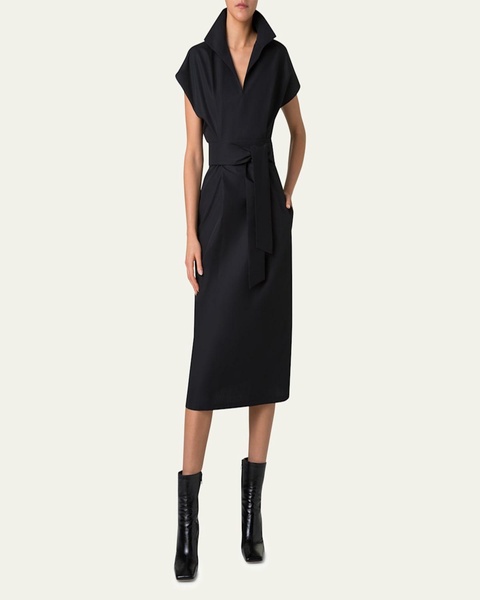 Cotton Poplin Midi Shirtdress
