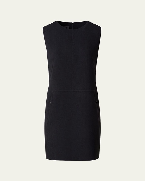 Wool Crepe Mini Dress