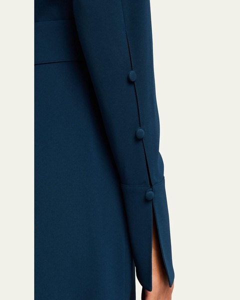 Belted Split-Cuff Shirtdress