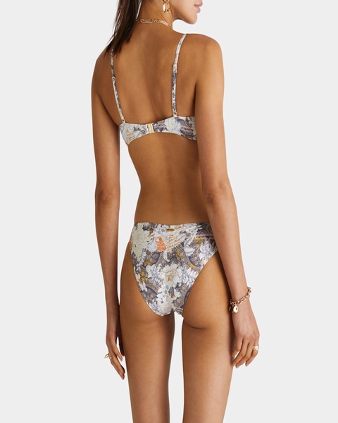 Crawford Floral Tassel-Tie Bikini Top