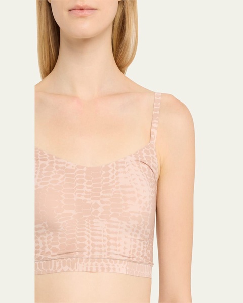 Leopard-Print Soft Stretch Padded Bralette