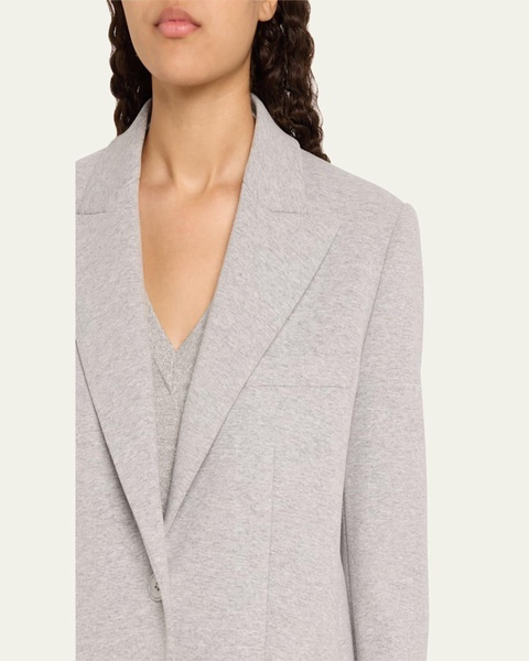 Single-Breasted Jersey Boyfriend Blazer
