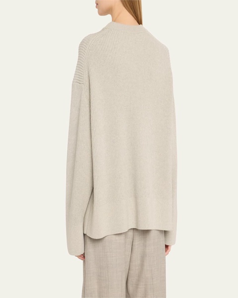 Asymmetric Ribbed Sweater