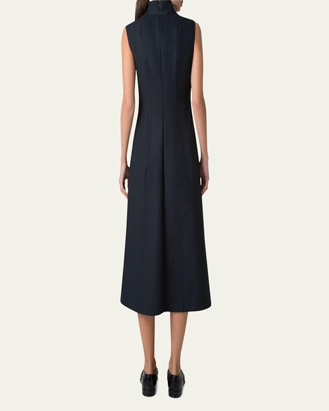 Fit-and-Flare Cotton Midi Dress