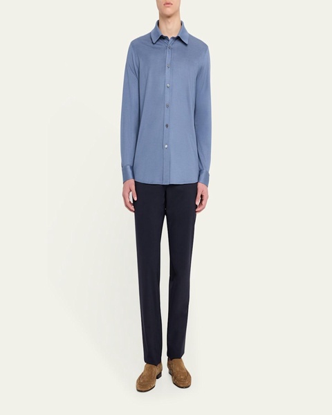 Men's Silk Pique Sport Shirt