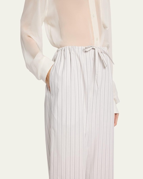 Hypnosta Striped Straight-Leg Drawstring Pants