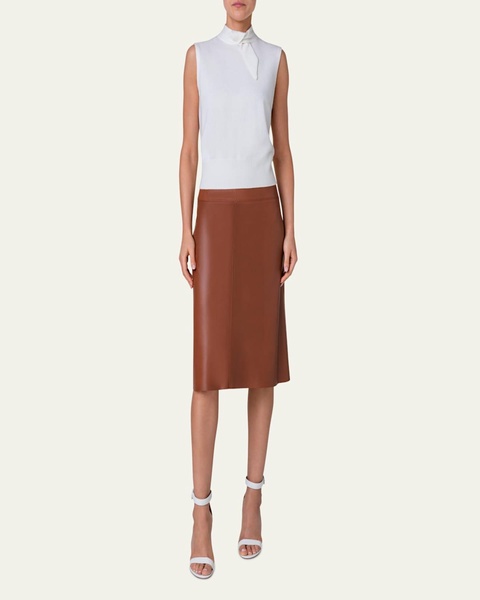 Cashmere Knit Pullover with Knot Detail