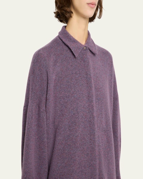 Janak Collared Cashmere Top