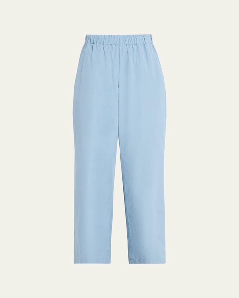 Riverside Wide-Leg Organic Cotton Poplin Pants