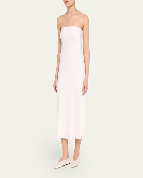 Shauna Strapless Cowl-Back Midi Dress