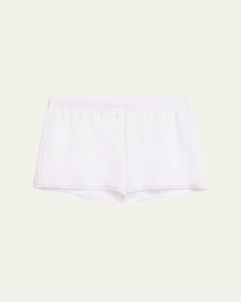Anji Lace-Trim Cotton Boxers