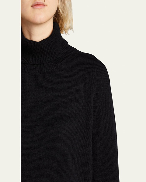 Stepny Wool-Cashmere Turtleneck Top