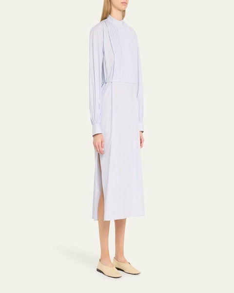 Multi Stripe Cotton Midi Shirtdress