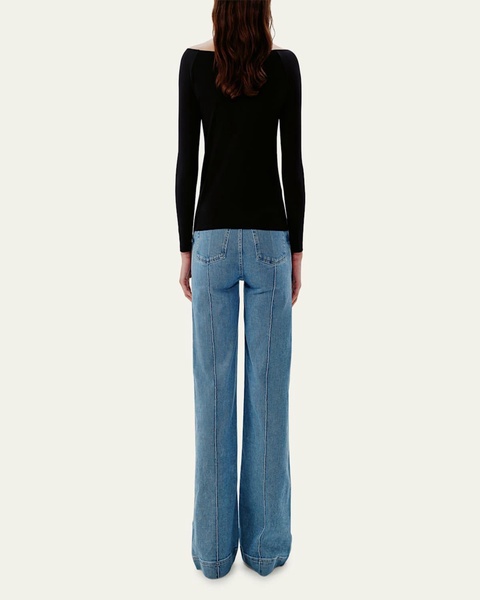 Leotard Off-Shoulder Cotton Top