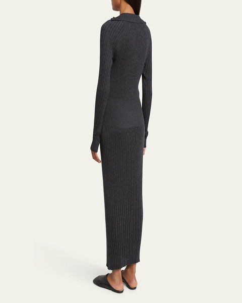 Maeve Body-Con Superfine merino Silk Maxi Dress