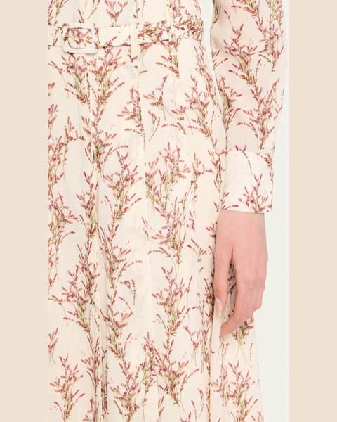 Dugald Bouquet-Print Pleated A-Line Maxi Skirt