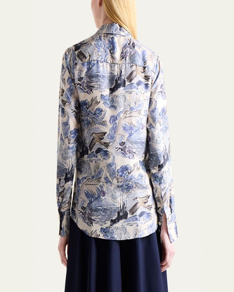 Chika Printed Button Down Top