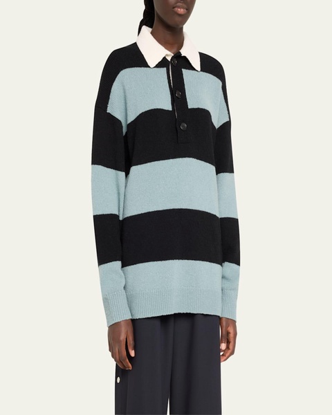 Mason Striped Wool-Cashmere Sweater