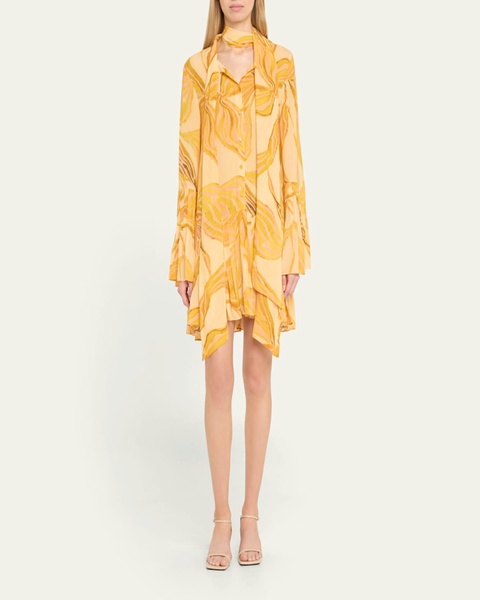 Kazan Printed Scarf Shirtdress