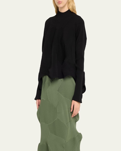 Kone Kone Textural Ribbed Patchwork Top