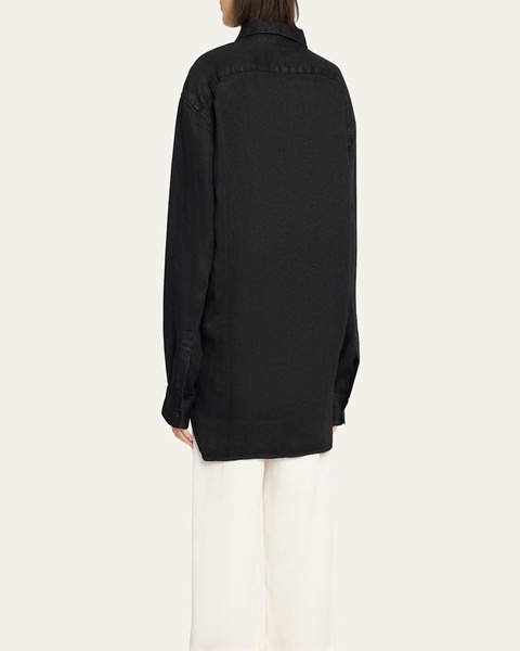 Nesson Oversized Linen Button-Down Shirt
