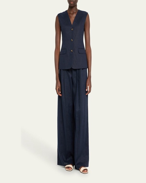 Lucia Linen Vest Top