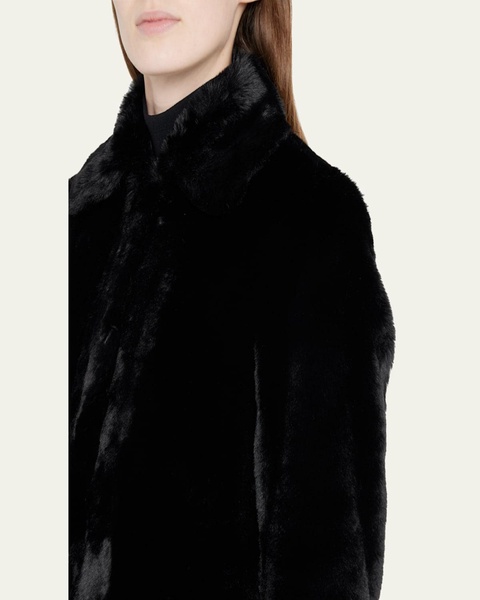Faux-Fur Collared Coat