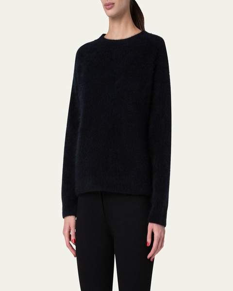 Brushed Cashmere Knit Sweater