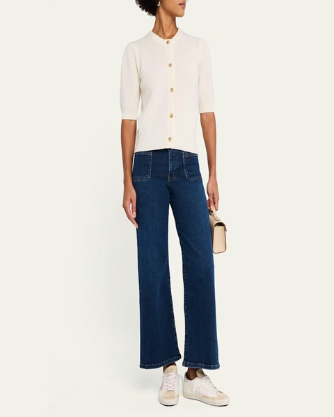 Shrunken Short-Sleeve Cardigan