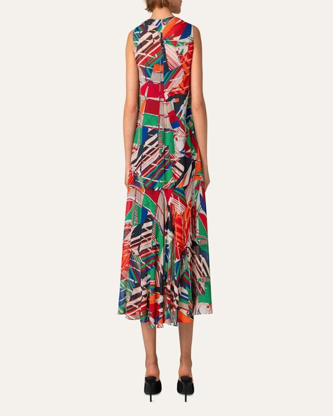 Sea Clipper Print Midi Georgette Dress