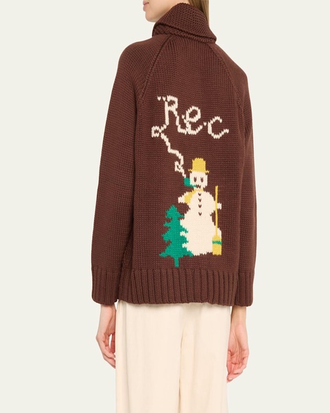Fir Shawl Collar Wool Cardigan