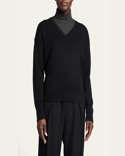 V-Neck Easy Cashmere Pullover