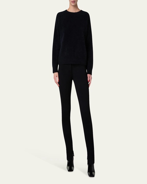 Brushed Cashmere Knit Sweater