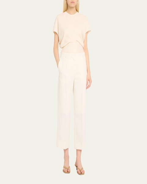 Slouch Waist Short-Sleeve Top